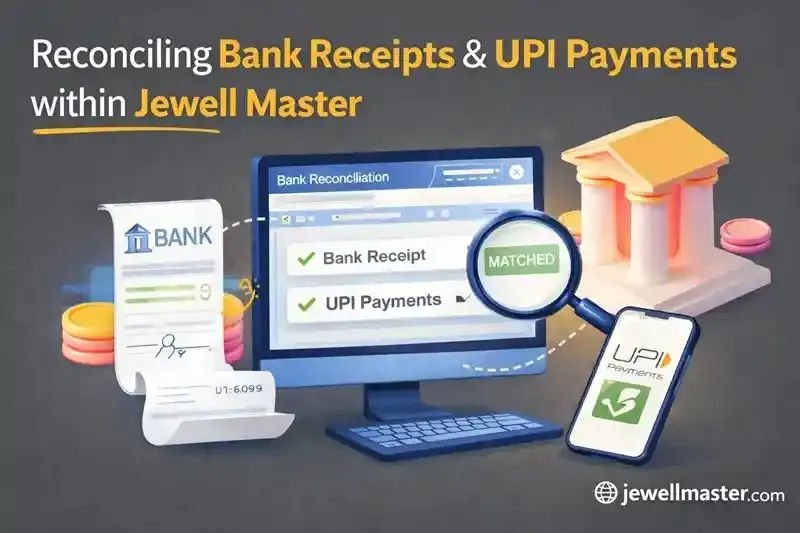 Reconciling Bank Receipts & UPI Payments within Jewell Master